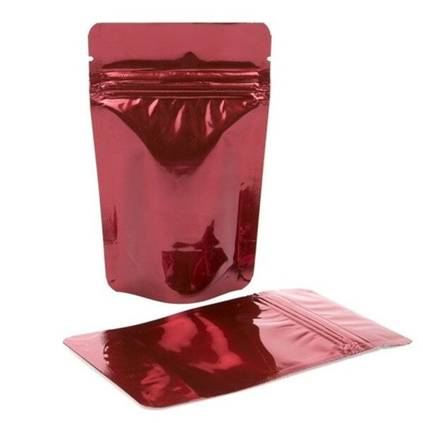 3 x 5 Stand Up Pouch - Metallic Red